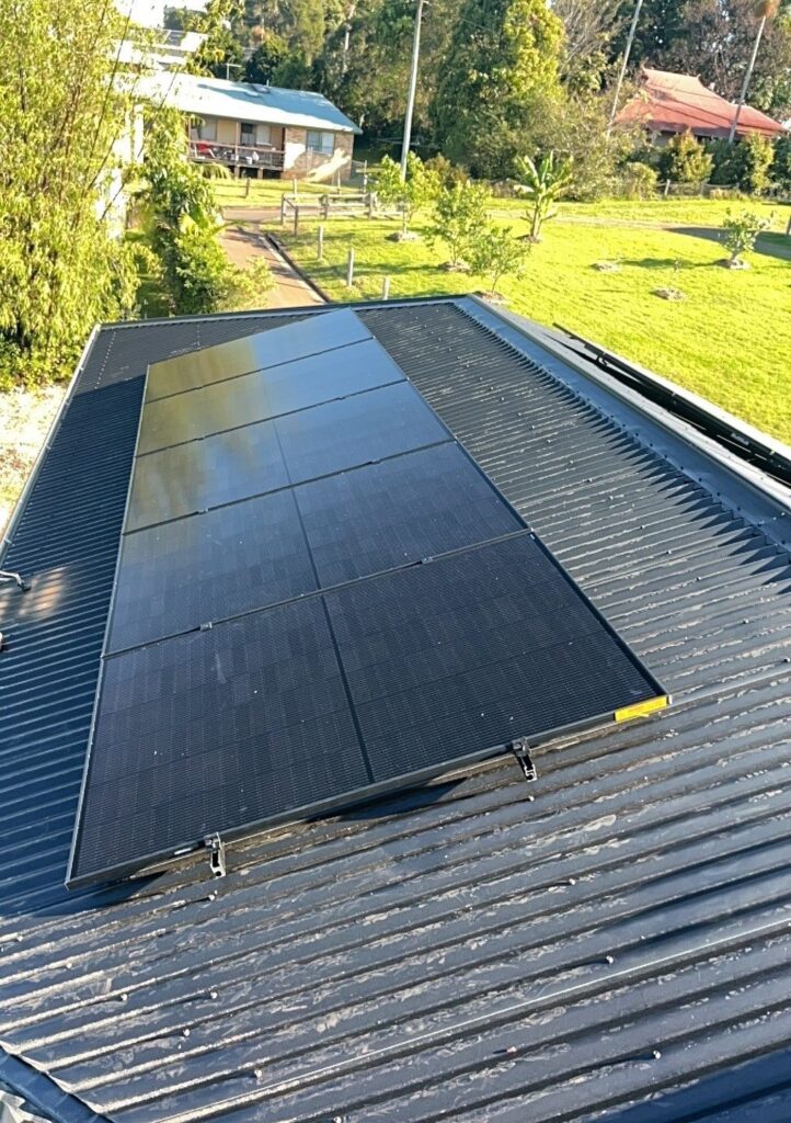 Extra solar panels added in Clunes NSW